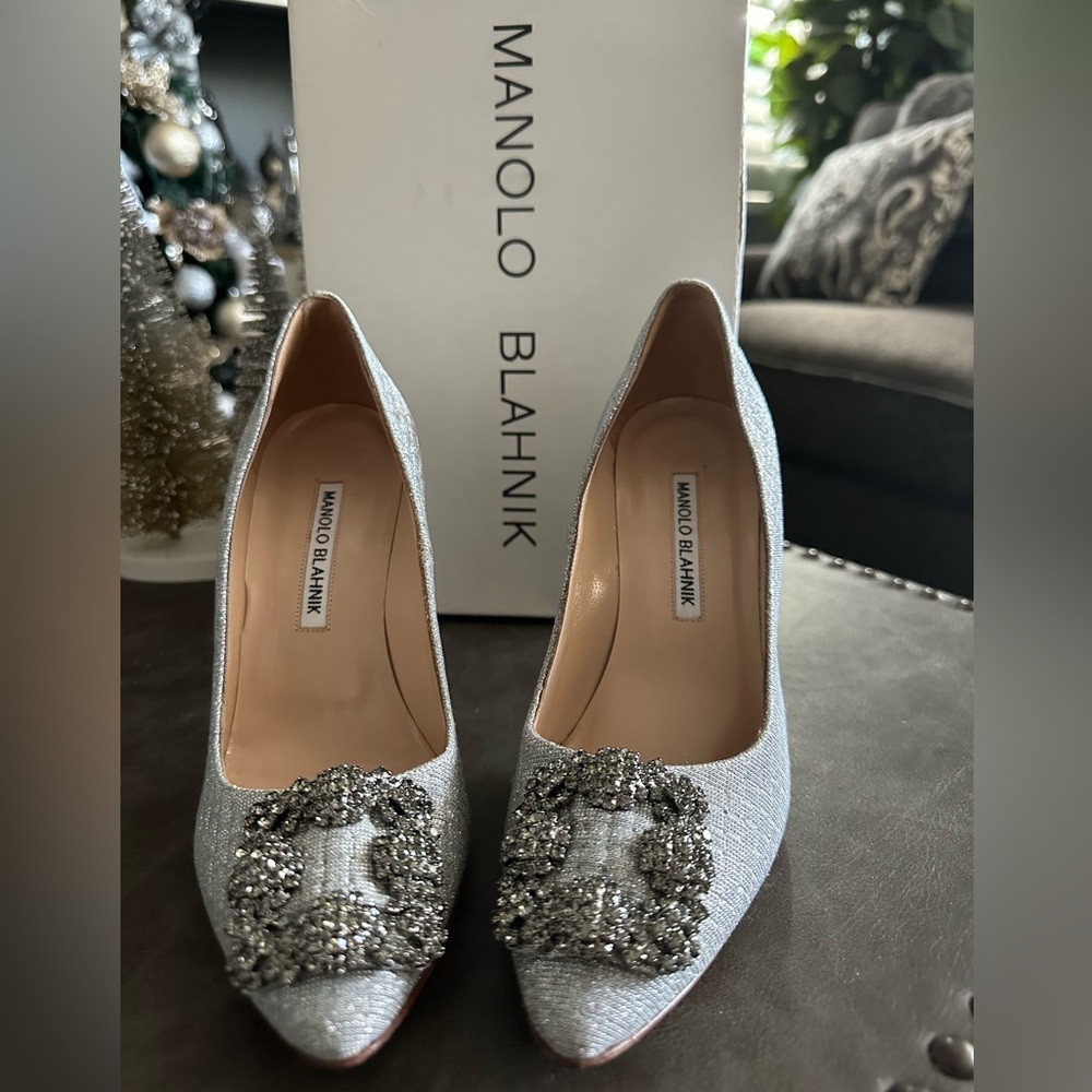 Manolo Blahnik Hangisi pump size 6.5